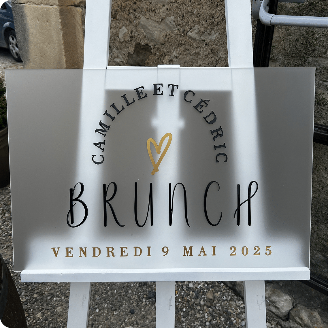 panneau de mariage